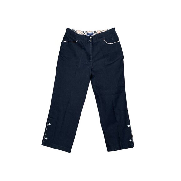 VINTAGE Burberry Pants Medium Black - Picture 5 of 8